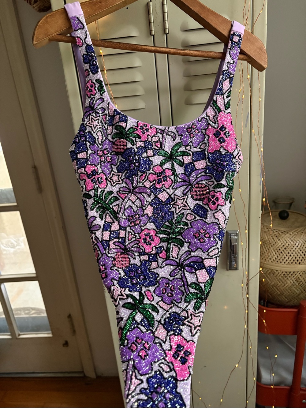 Oceanus Fia Hand-Beaded One Piece Swimsuit NWOT - Picture 12 of 16